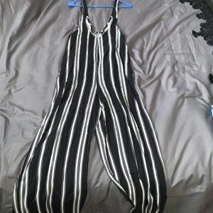 black & white jumpsuit